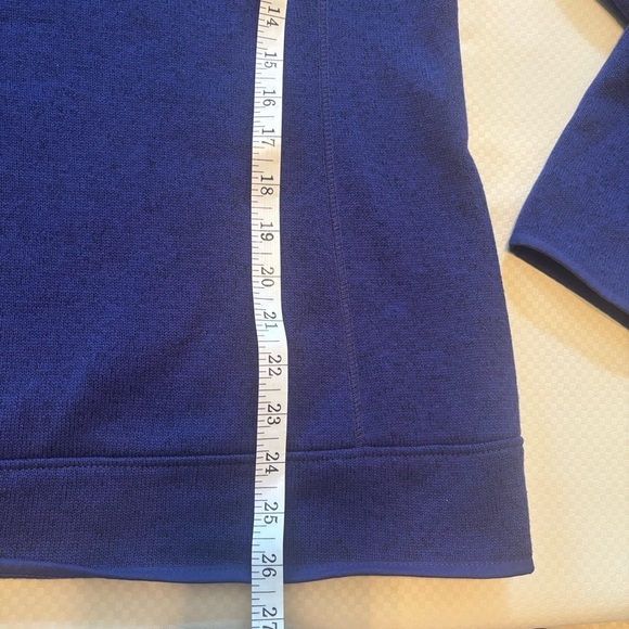 Eddie Bauer Blue Zip Up Sweater with Soft Fleece - Picture 6 of 7